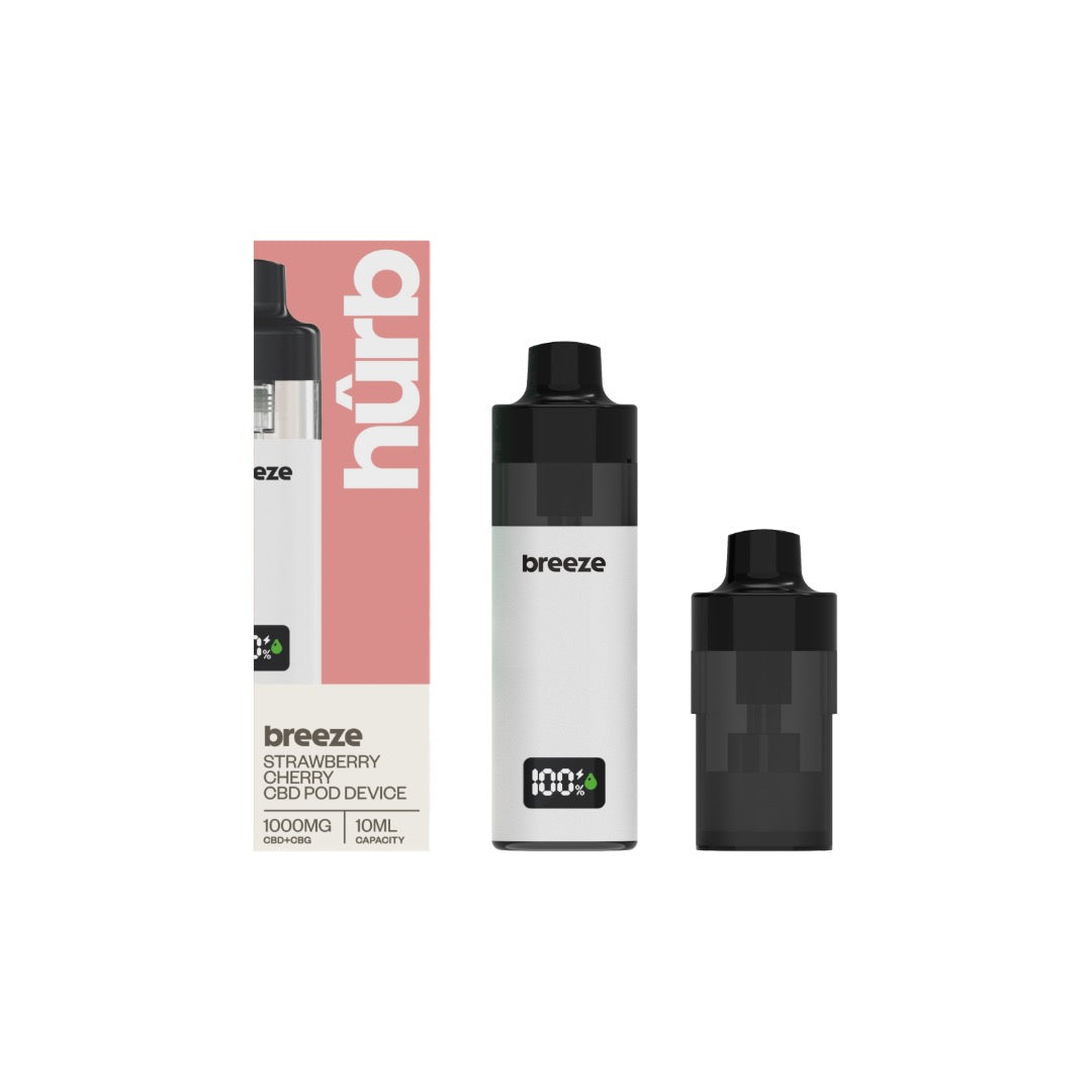 Hurb Breeze CBD 1000mg Prefilled Pod 10ml + Pod Vape Device