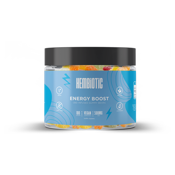 Hembiotic 500mg Functional CBD Gummy Bears - 100g